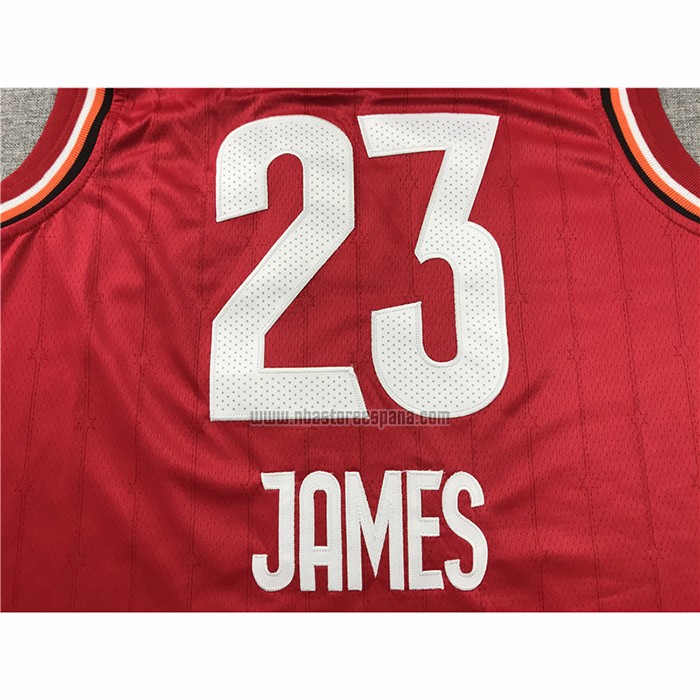 Camiseta All Star 2020 Los Angeles Lakers Lebron James NO 23 Rojo